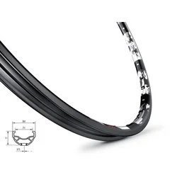 Mach1 felga karma disk 559x21 32 rupe crna ( 70145 )