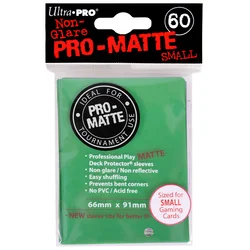 Ultra Pro Matte Small Desk Protector Sleeves 60 - Green