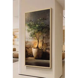 Wallity Dekorativna uramljena slika, 70x33cm, Šarena