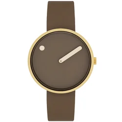 Picto 34001-4614G Mocha Brown 34mm 5ATM