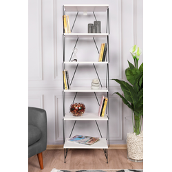 Hanah Home Polica 48x165x31cm Bela