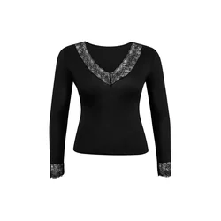 Trendyol Curve Ženska bluza Tbbss26Af00157, Crna