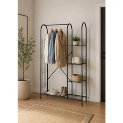Hanah Home stalak za odeću Vento, 105 cm, crni