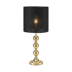 Markslöjd 108574 - Stona lampa OCTO 1xE27/40W/230V crna/zlatna
