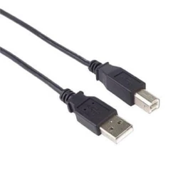 Kabel USB 2.0, A-B, 0,5 m, črn