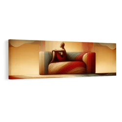 Slika mirna silhueta v prostoru - 150x50
