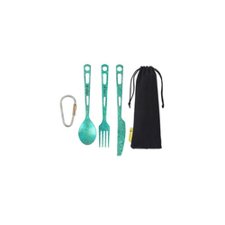SILVERANT Titanium cutlery - green