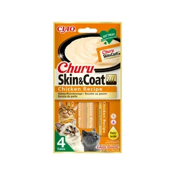Poslastica Churu Skin & Coat piščanec 4x14g
