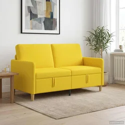Sofa s pohranom Svijetlo žuta 152 x 78 x 87 cm Poliester
