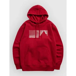 Burton Elmore moški pulover s kapuco geranium red
