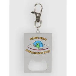 RIPNDIP Same Shit Different Day Keychain Bottle Open silver