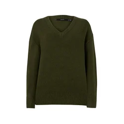 VERO MODA Pulover VMILSE temno zelena