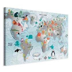 artgeist Slika Na Platnu Fairytale Map