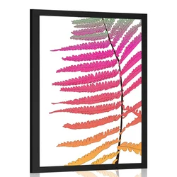 Plakat neobičajna pastelna praprot - 30x45 no frame