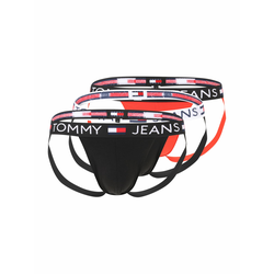 Tommy Jeans Slip, mornarsko plava / narančasta / crna / bijela