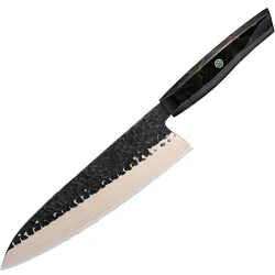 Damasku kuhinjski nož ZA-37583 - Chef / Crna / Smeđa KP37583
