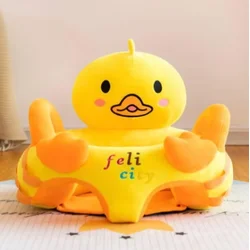 Plišana foteljica za bebe Happy Duck - žuta ( KLK2698-HDZ )