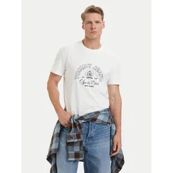 Tommy Jeans Majica DM0DM23175 Bela Regular Fit