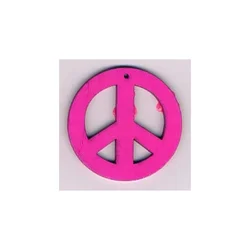 Drveni privezak „peace“ ciklama