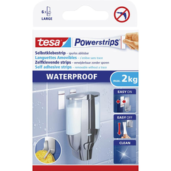 TESA lepilne blazinice TESA POWERSTRIPSR WATERPROOF, 59700, BELE