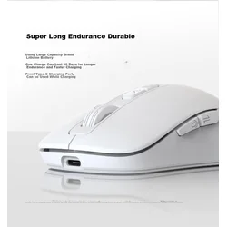 Mimouse Bežični miš, Bluetooth, Beli