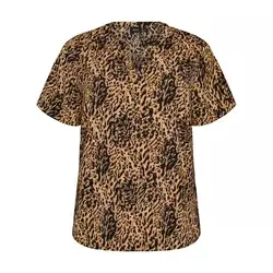 Zizzi Bluza Caanni  rjava / črna