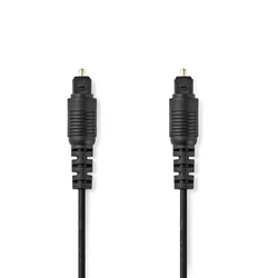 NEDIS CAGL25000BK30 Optieki audio kabl, TosLink Muski-TosLink Muski, 3.00 m, Okrugli, PVC, Crni