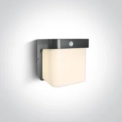 ZIDNA SVJETILJKA LED 12W/3000K/600lm IP54 SENZOR ANTRACIT