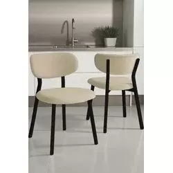 HANAH HOME Set stolica (6 delova) Toldy Cream Black