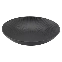 Gastro globoki krožnik Vesuvio Black 22 cm, črn (6 kos)