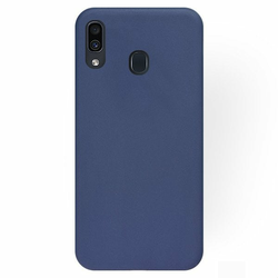 Silikonski barvni ovitek Samsung A40 MATT modra - samsung