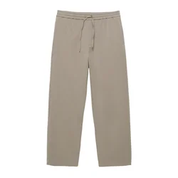 Pull&Bear Hlače temno siva