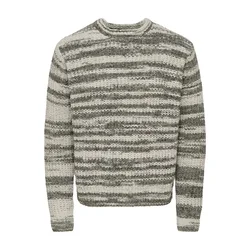Only & Sons Pulover ONSHANK temno siva/oliva