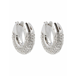 Swarovski Elegantni srebrni okrogli uhani Dextera 5618306