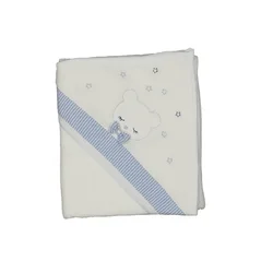 Vrabac Peškir za bebe Meda 242177, 75x75, Beli