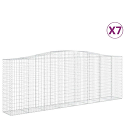 Lučne gabionske košare 7 kom 400x50x140/160cm pocinčano željezo