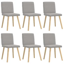 vidaXL vidaXL Jedilni stoli 6 kosov Cloud Grey Fabric, (21832486)