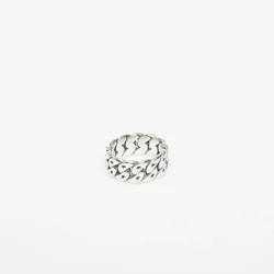 Prstan TwoJeys Cuban Monogram Ring Silver 54 mm