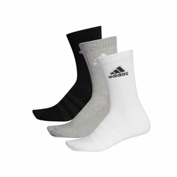 adidas CUSH CRW 3PP, čarape za fitnes, siva DZ9355