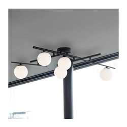 Plafonska svetiljka Atlas G9 maks. 5x4W crna/bela Ideal Lux