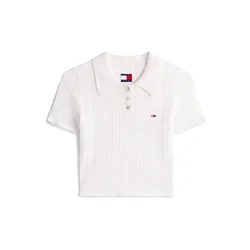 Tommy Jeans Pulover naravno bela
