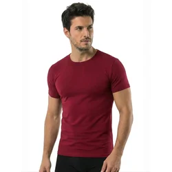 ÖTS Majica T-Shirts burgund