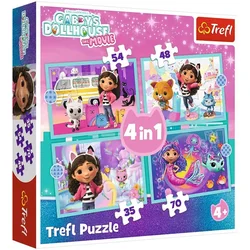 TREFL Puzzle 4u1 Gabbys Big Adventure 34670 - 54/ 48/ 35/ 70 delova
