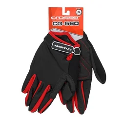 Rukavice CROSSER CG-560 LONG FINGER - M veličina - crno/crvene