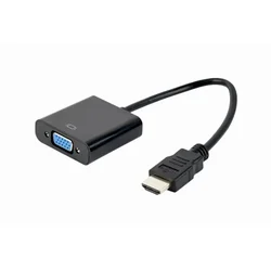 Gembird A-HDMI-VGA-04 VIDEO Adapter HDMI to VGA HD15, M/F, Black