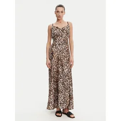 Guess Večerna obleka W5GT10 WF1T2 Rjava Slim Fit