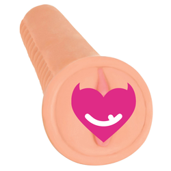 Mistress Emily Dual Density BioSkin Vibrating Pussy Pubic Bone Stroker Vanilla