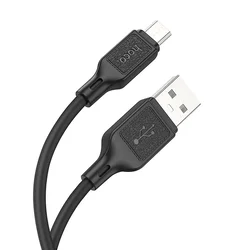 Hoco Kabel USB A na Micro USB Hoco 2,4 A, 1 m, X90, črn