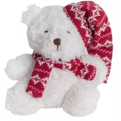 Božični plišasti medvedek - 16 cm