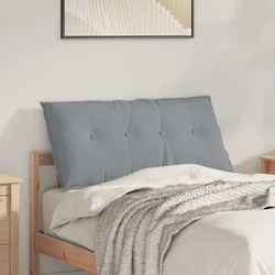 Jastuk za leđa Svijetlo siva 100 x 19 x 50 cm tkanina